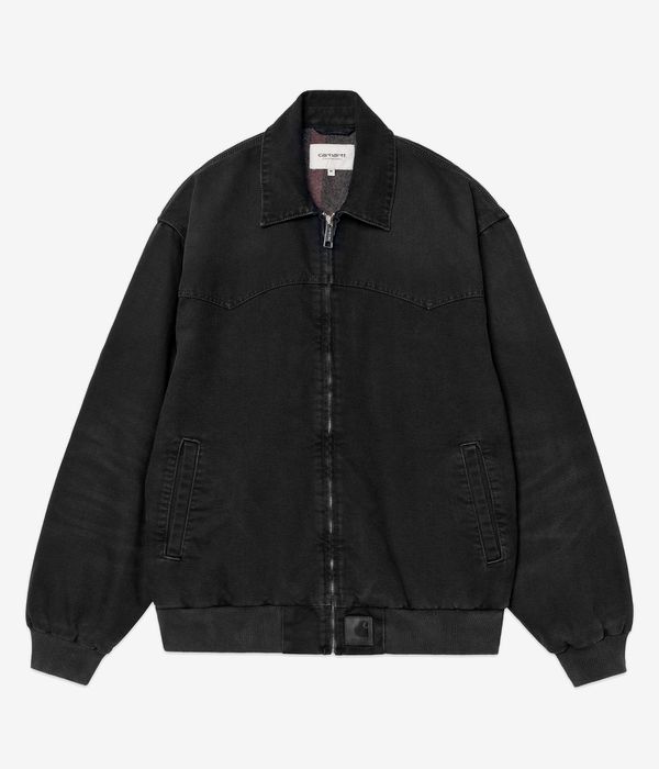 Carhartt WIP OG Santa Fe Organic Dearborn Jacke (black black stone canvas)