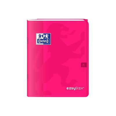 Oxford Easy Book - Cahier polypro 17 x 22 cm - 96 pages - grands carreaux (seyès) - disponible dans différentes couleurs