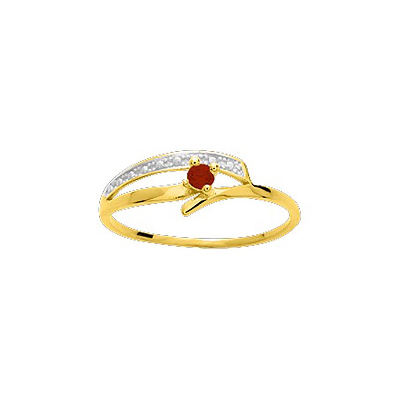 Bague Femme - rubis - Or 18 Carats