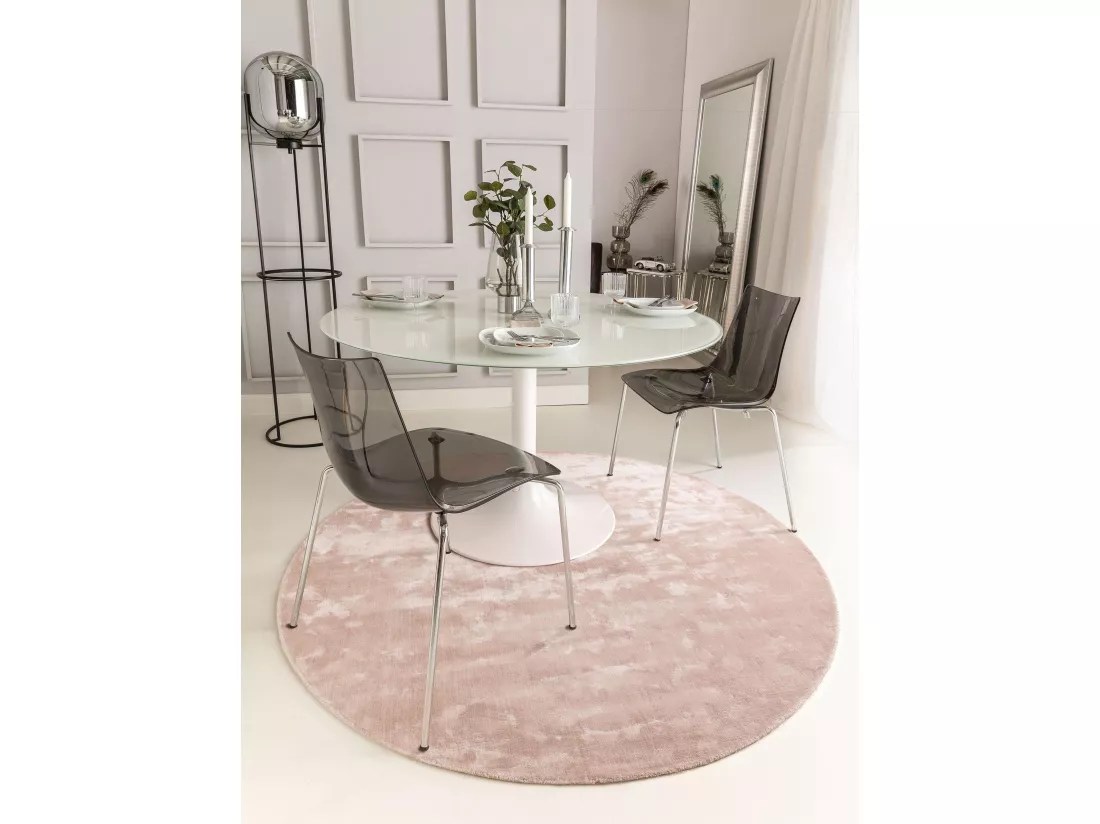 Tapis en viscose Rond Nela Rose ø 160 cm rond