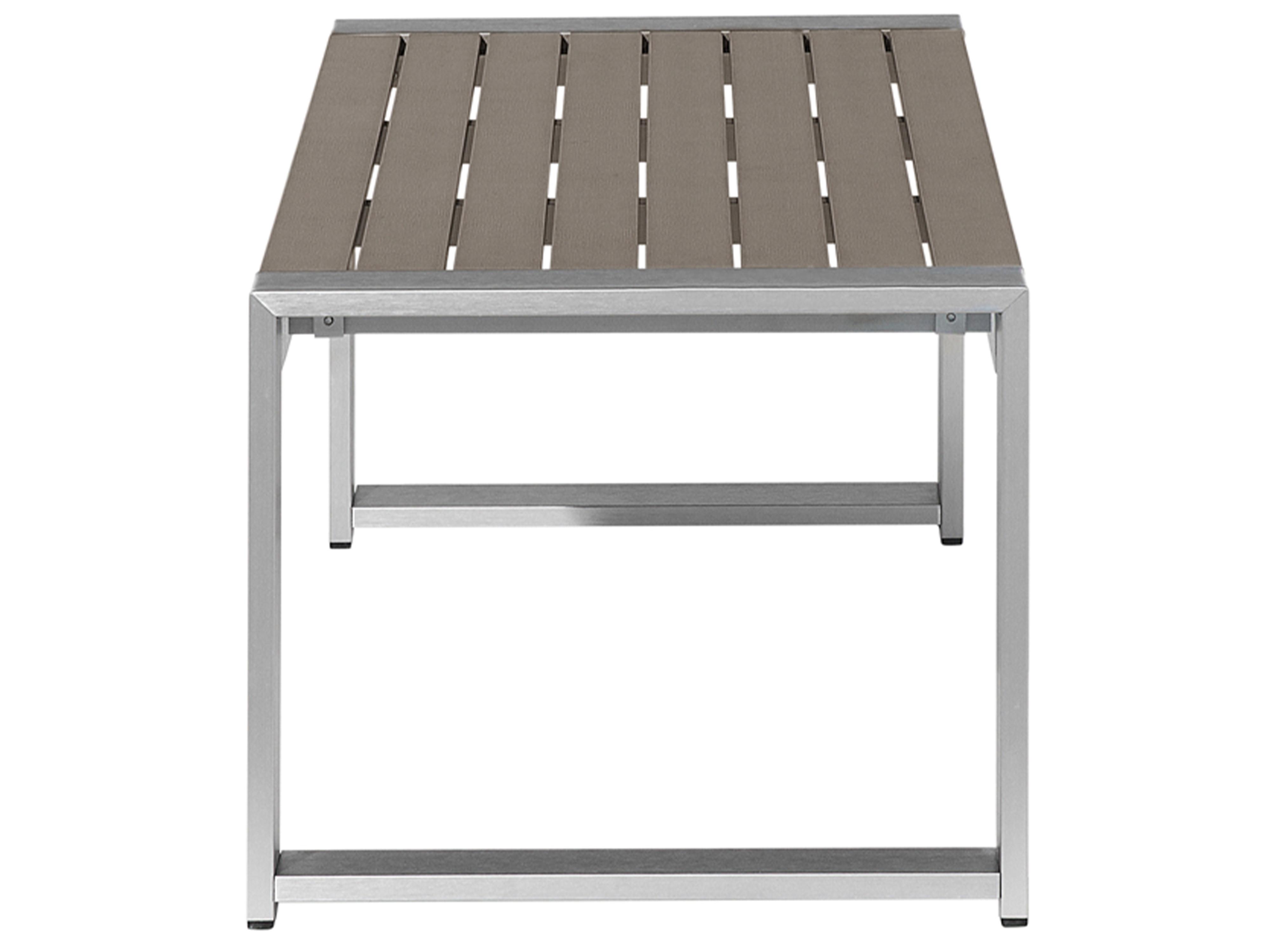 Tuin salontafel SALERNO 90 cm 50 cm Metaal Donkergrijs