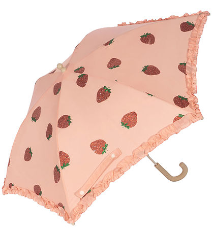 Konges Sløjd Regenschirm - Frill - Strawberry Glitter