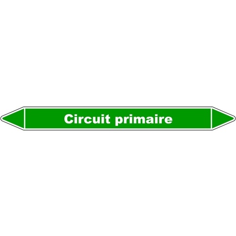 Marqueur tuyauterie - Circuit primaire - Vinyle laminé