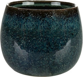 TS bloempot Odile groen / blauw D 13 H 11 cm