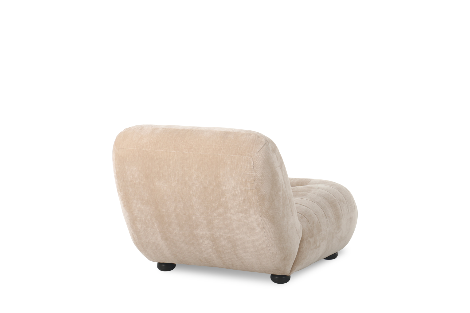 Lounge Chair Wyatt Velours Beige