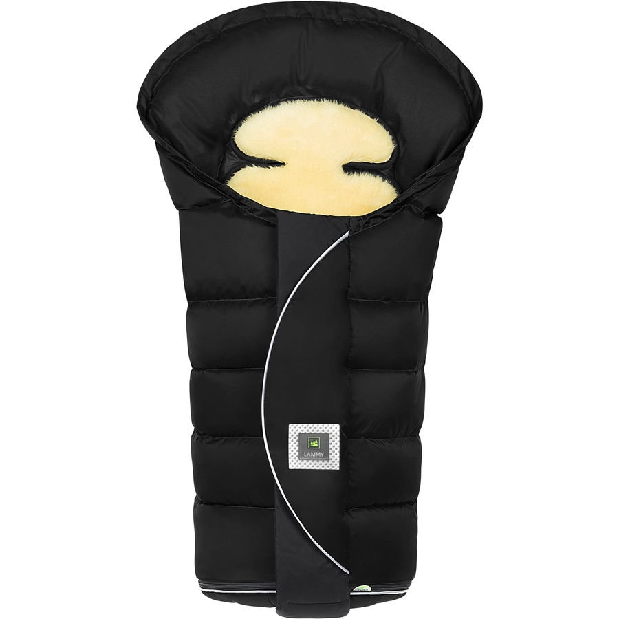 odenwälder Fußsack Lammy Lux classic schwarz