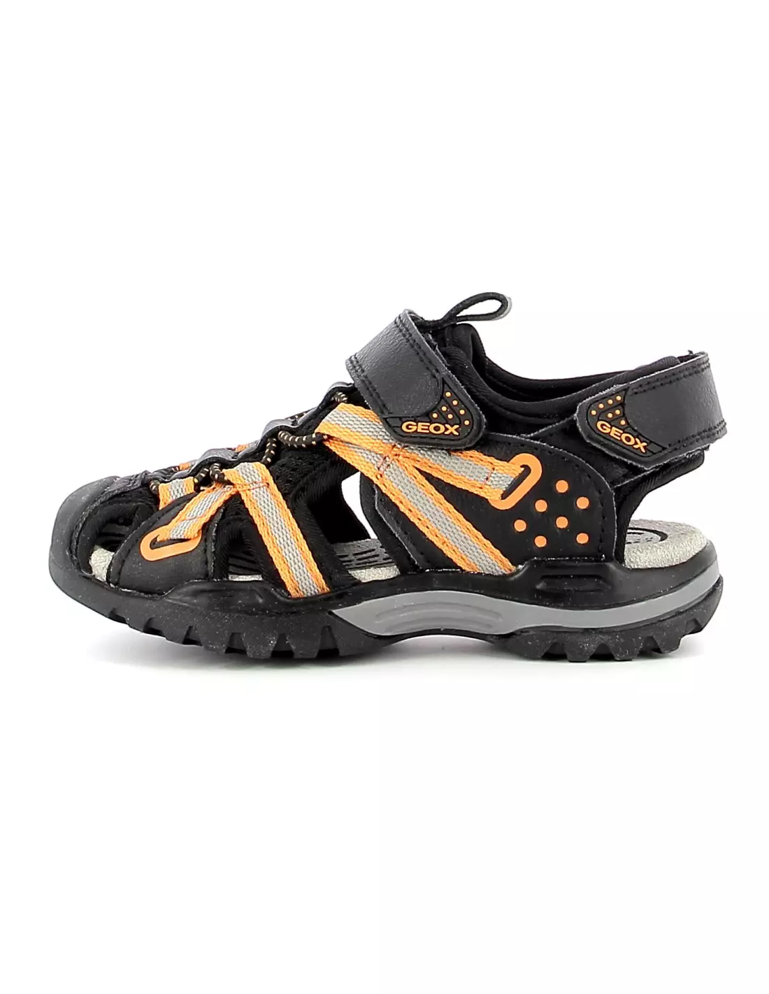 GEOX BOREALIS - Baskets BLACK/ORANGE