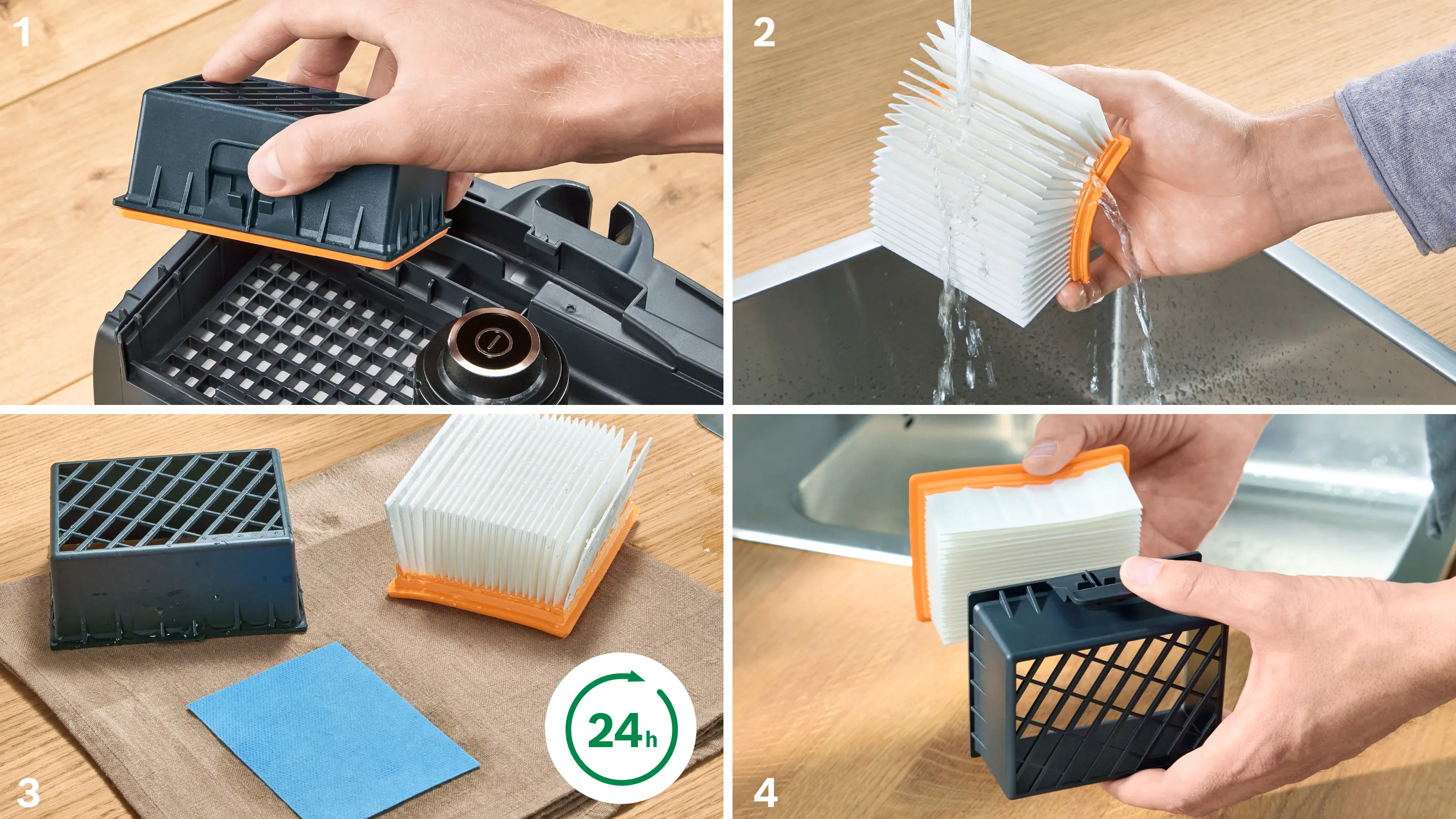 Serie 4 Stofzuiger met zak ProHygienic Wit