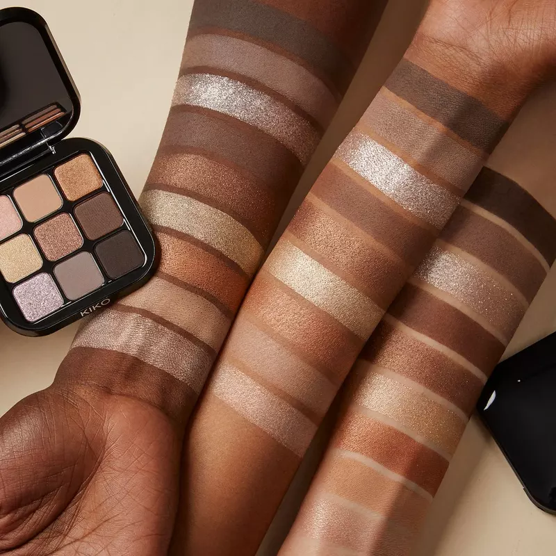 KIKO Milano Glamour Multi Finish Eyeshadow Palette 2,5 gr. - 01 Earth Tones