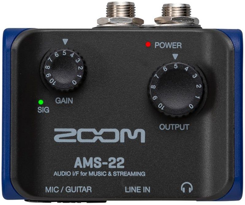 Zoom - AMS-22 - Audio-interface - Zwart en Blauw
