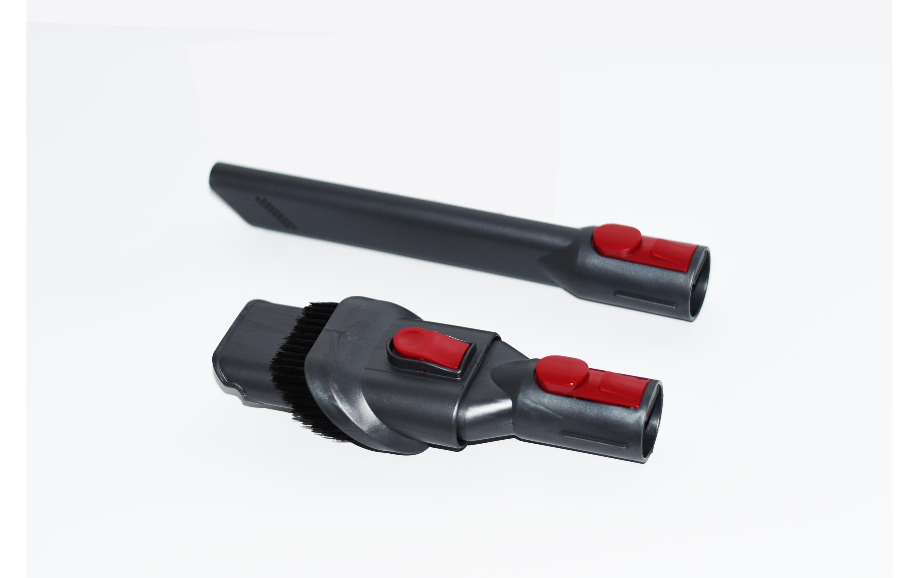 Akku-Hand- und Stielsauger OHM-VVC-9023 Grau/RotKabelloser Akkusauger