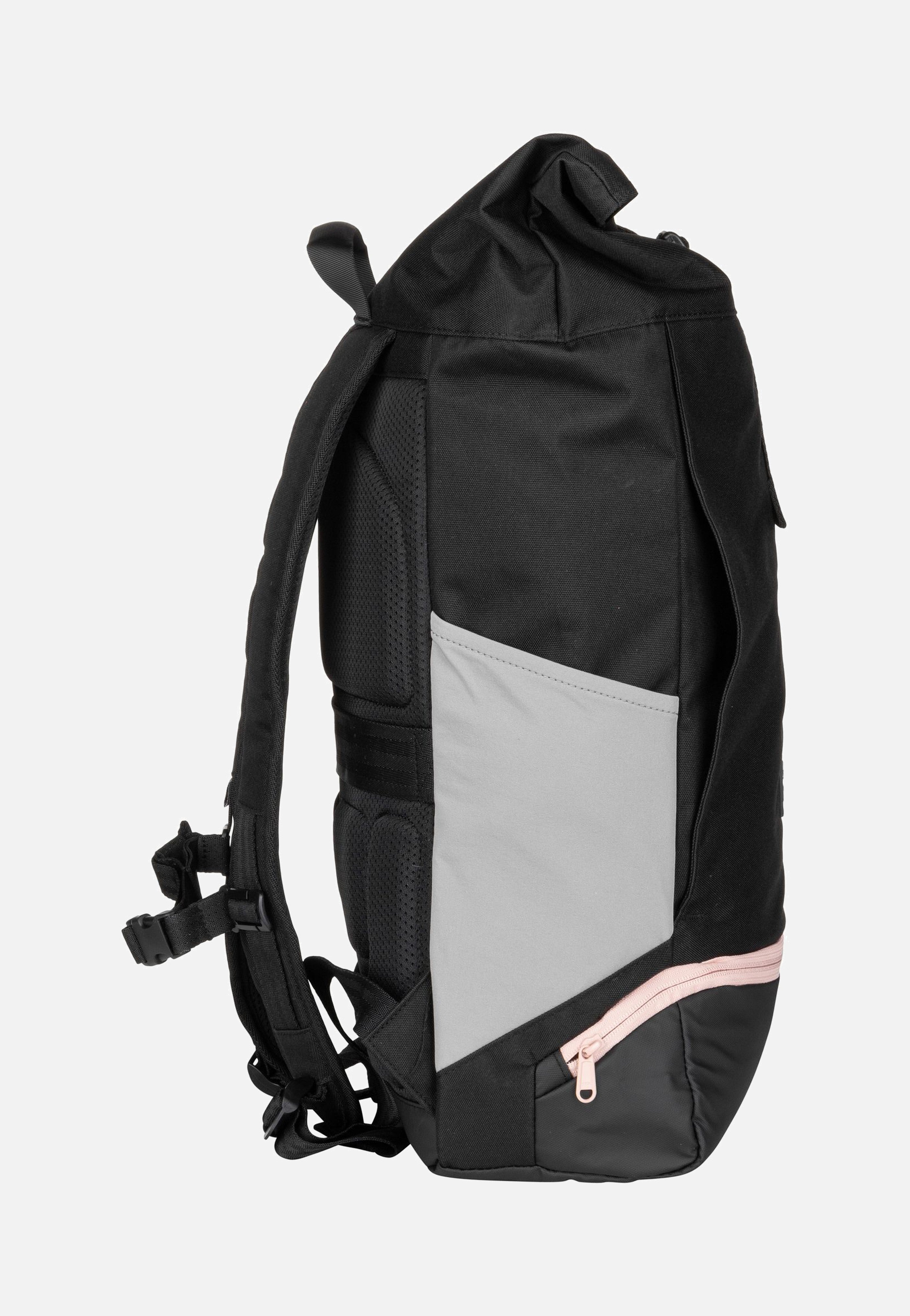 Allen Large Schwarz-Rosa - Rolltop Rucksack