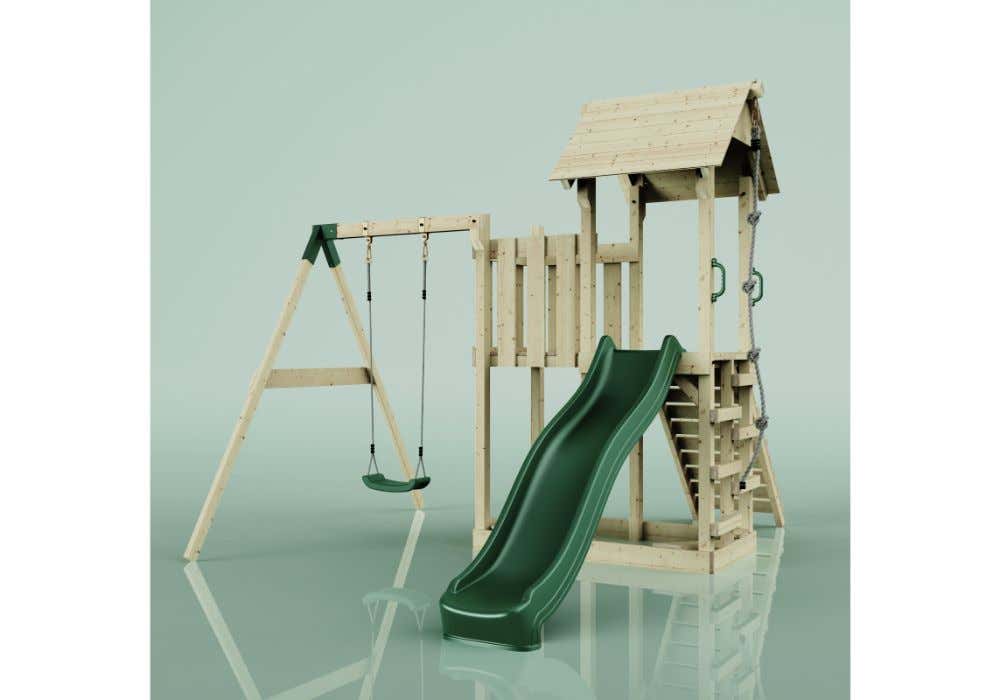 PolarPlay Bergen houten speeltoren in blauw