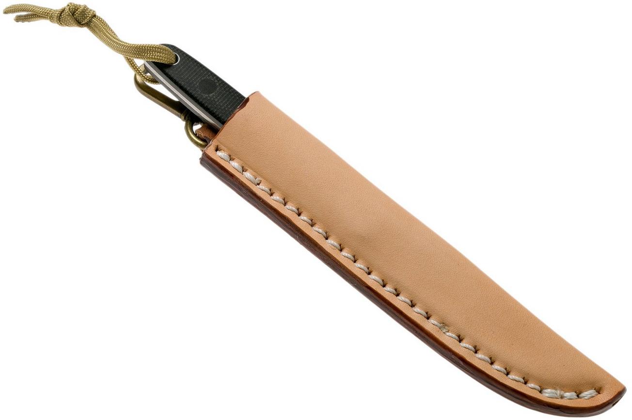 Ohta OFB SS 75 Black Canvas Micarta vaststaand mes