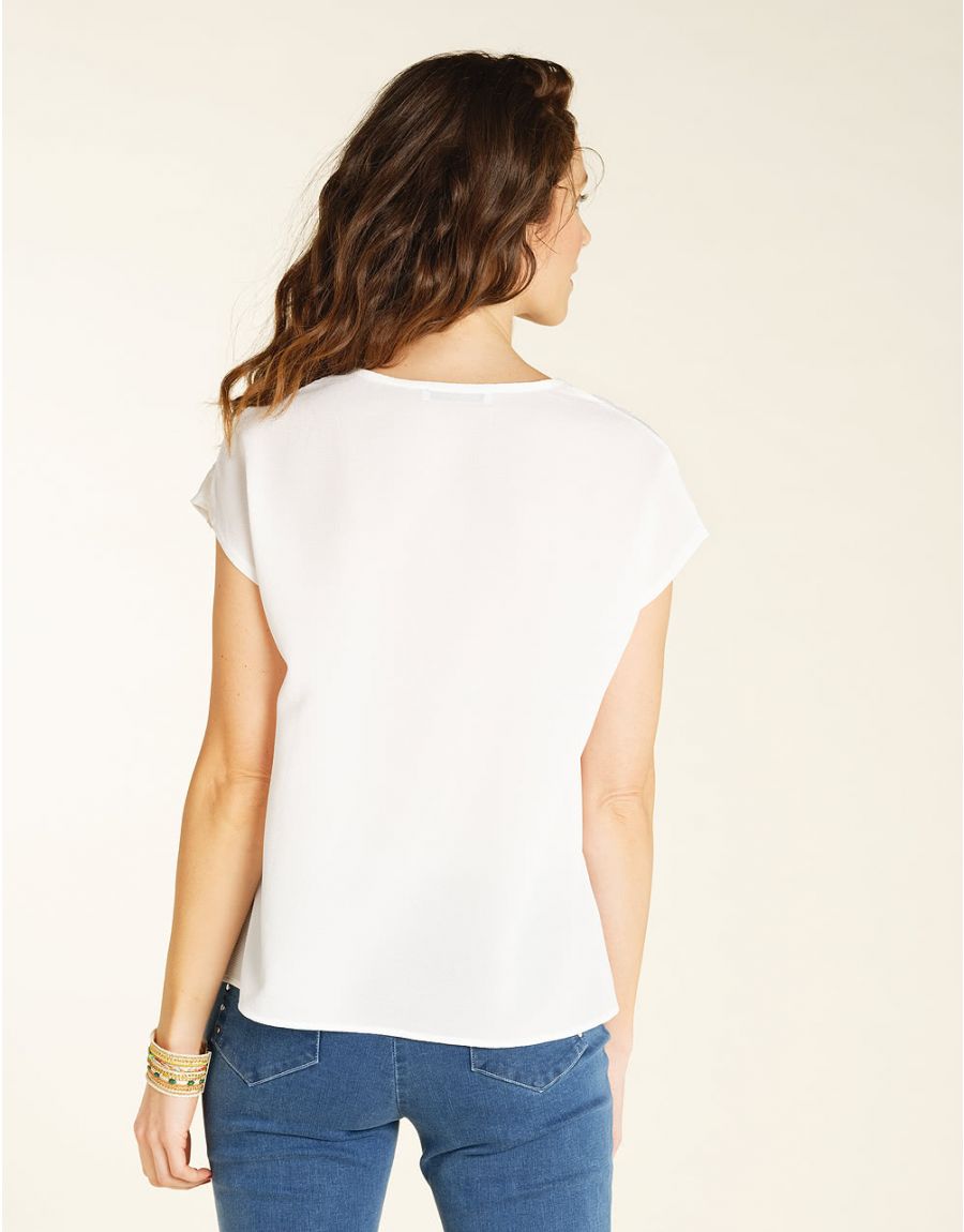 Blouse chic écru
