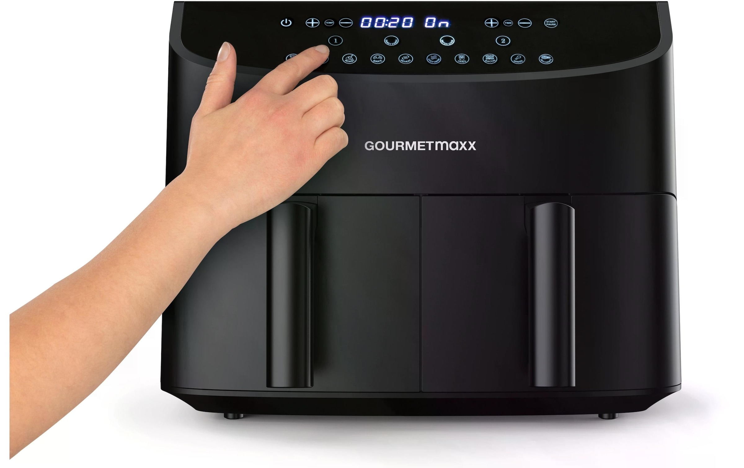 GOURMETmaxx Heissluftfritteuse »6 kg, Schwarz« 2400 W