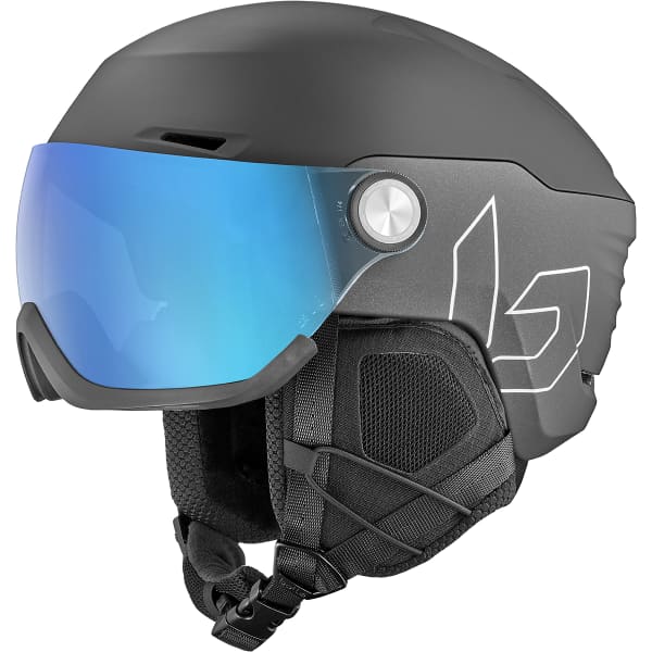 Casque de ski BOLLE V-RYFT PURE BLACK COAL MATTE PHOTOCHROMIC BLUE CAT 1 TO 3