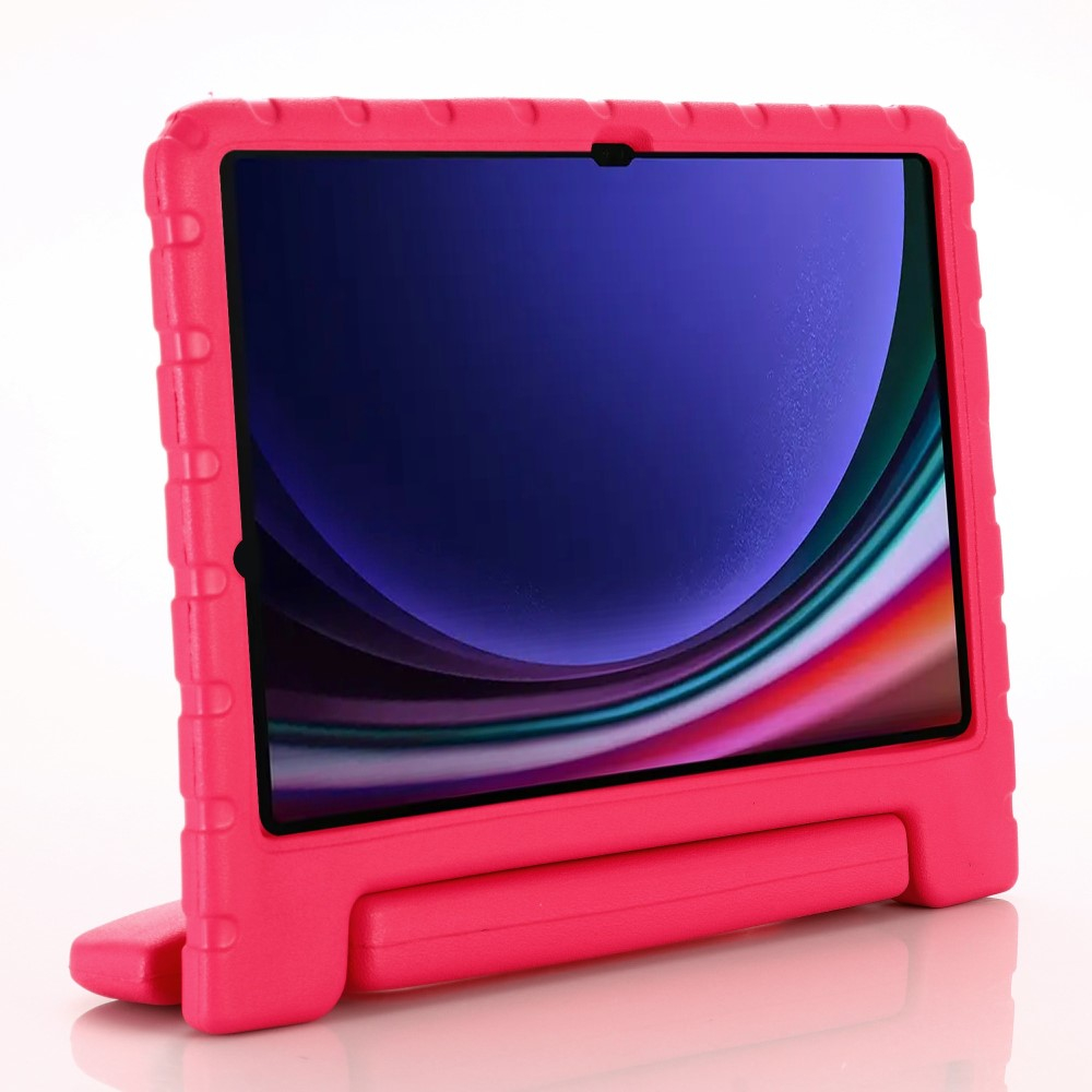 Samsung Galaxy Tab S10 FE / Tab S9 FE / S9 Stossfeste Kinder Schaumstoff Schutz Hülle   Griff   Standfunktion - Pink