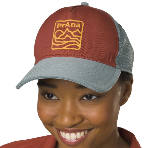 Casquette PRANA LOWER PINES TRUCKER SMOKY BLUE PRANA BADGE