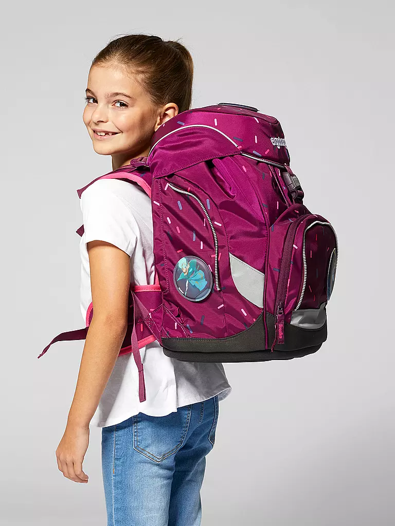 ERGOBAG Schultaschen Set 6 tlg. Pack - Der NussknackBär beere
