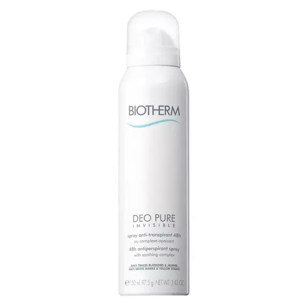 Desodorante Antitranspirante Biotherm Pure Invisible Spray 48h 150ml