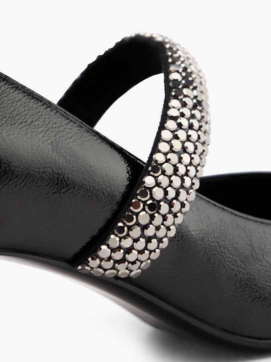 Catwalk Spangenpumps Schwarz