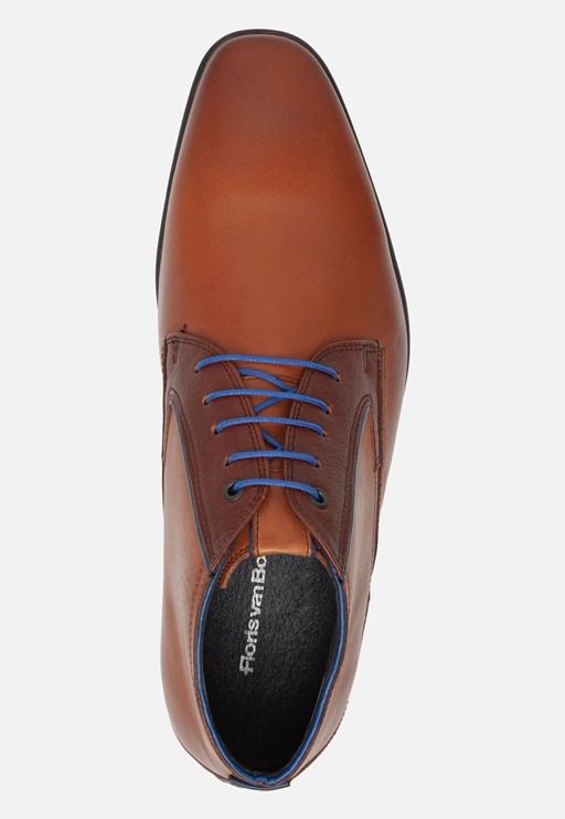 Floris van Bommel Veterschoenen cognac Leer 390304