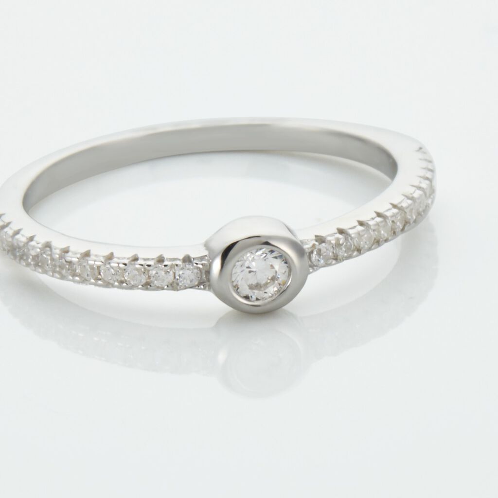 Bague Maryne Argent Blanc Oxyde De Zirconium