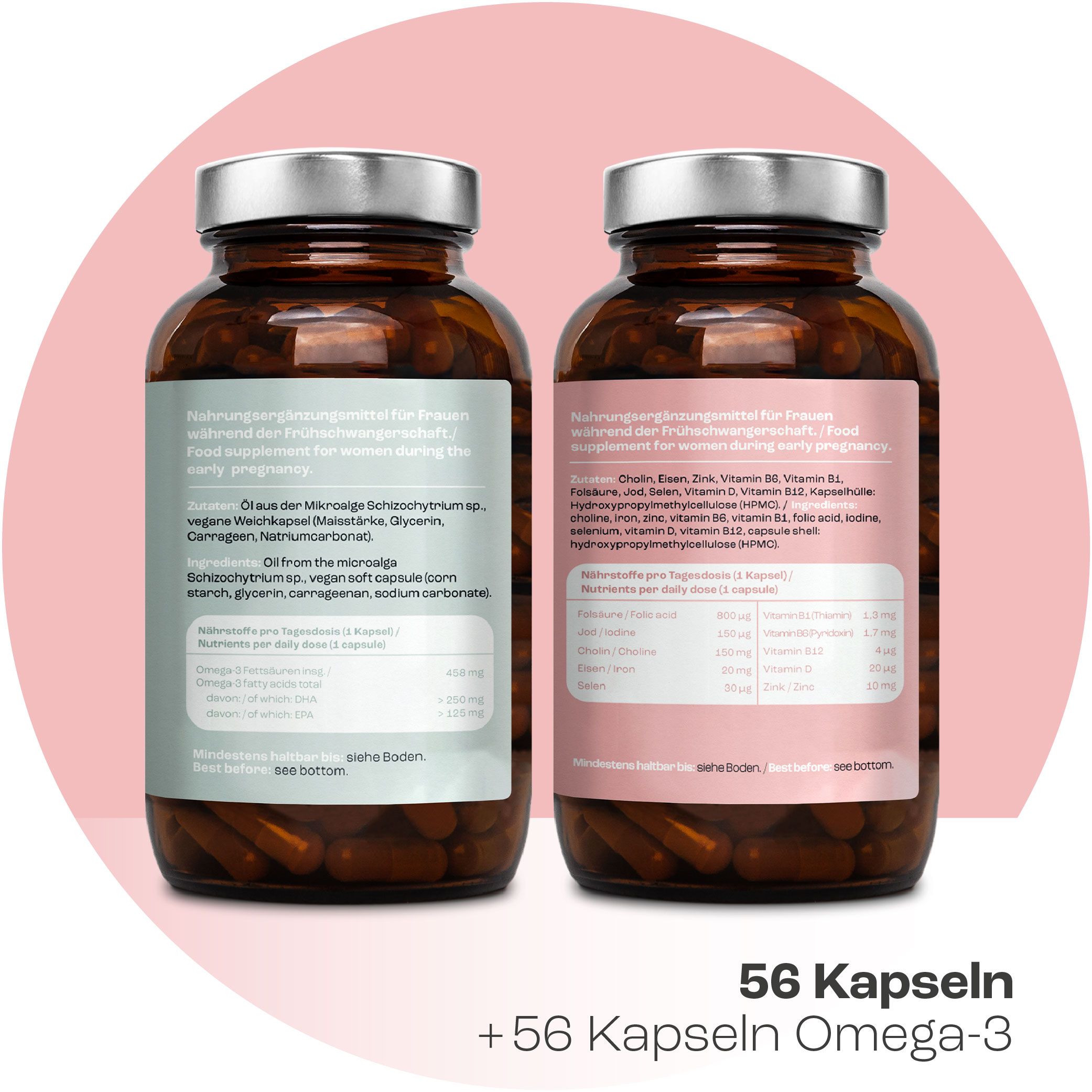 Mother Nature® Schwangerschaftsvitamine für Frauen während der Frühschwangerschaft - Phase 1