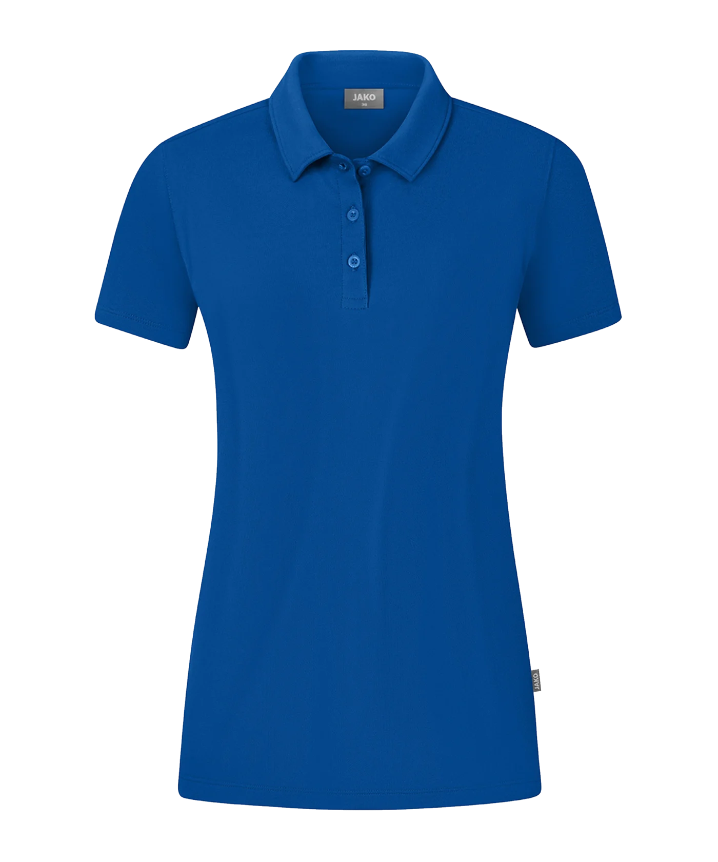 JAKO Organic Stretch Polo Shirt Damen Blau F400