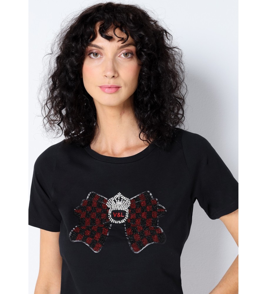 Victorio & Lucchino, Camiseta V&L Jewel com Laço Preto
