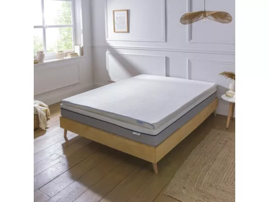 Surmatelas Mémoire de forme 5cm- déhoussable et respirant- 140x190cm