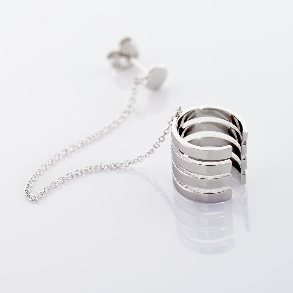 Bijou D'oreille Unitaire Trina Argent Blanc