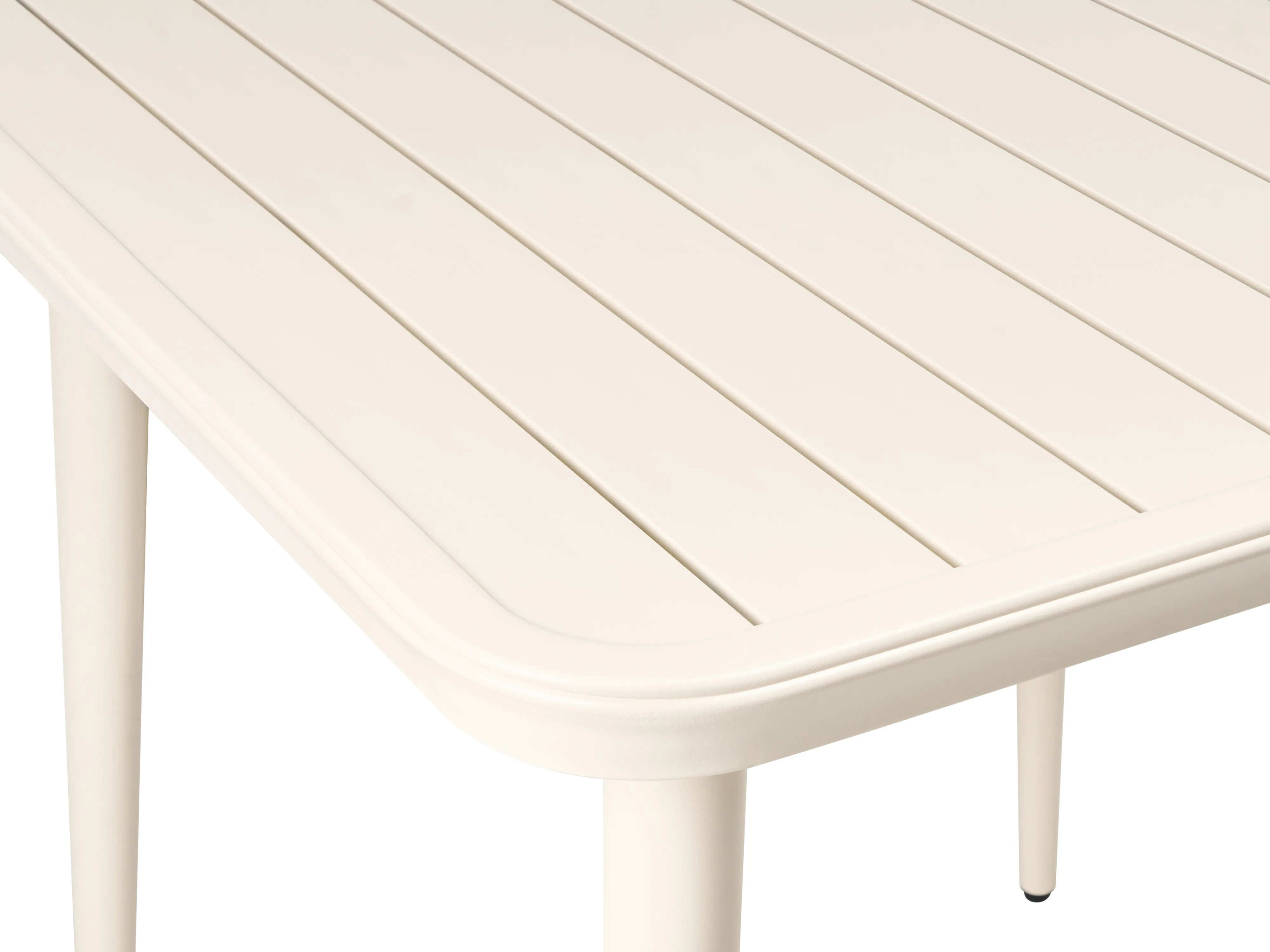 Tuin eettafel NATURNO 80 cm 80 cm Metaal Lichtbeige