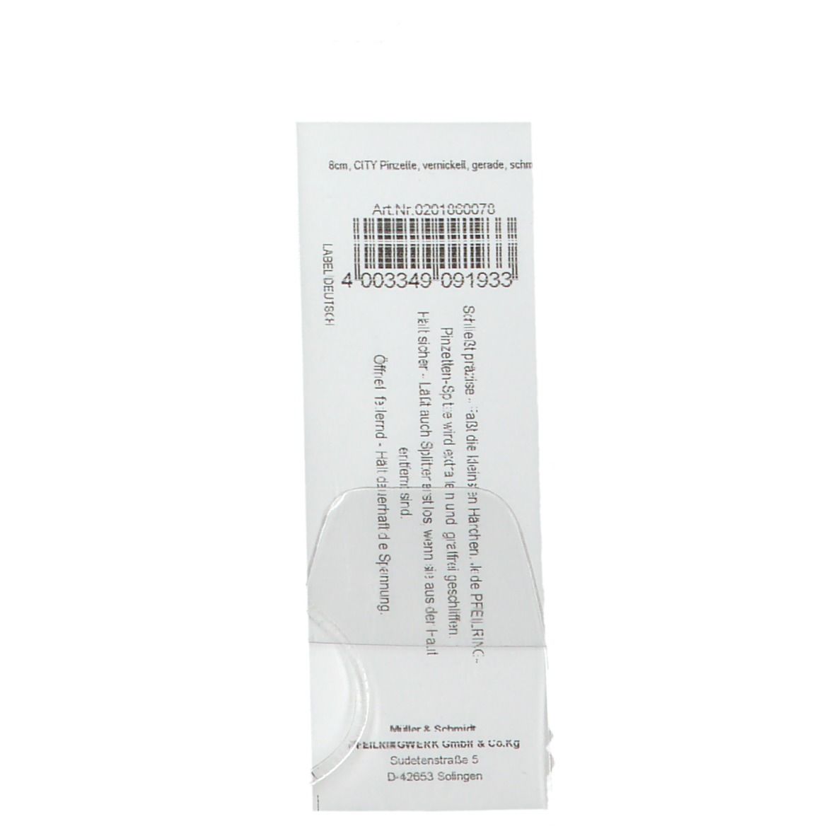 Pfeilring® Pinzette gerade 80 mm C 186