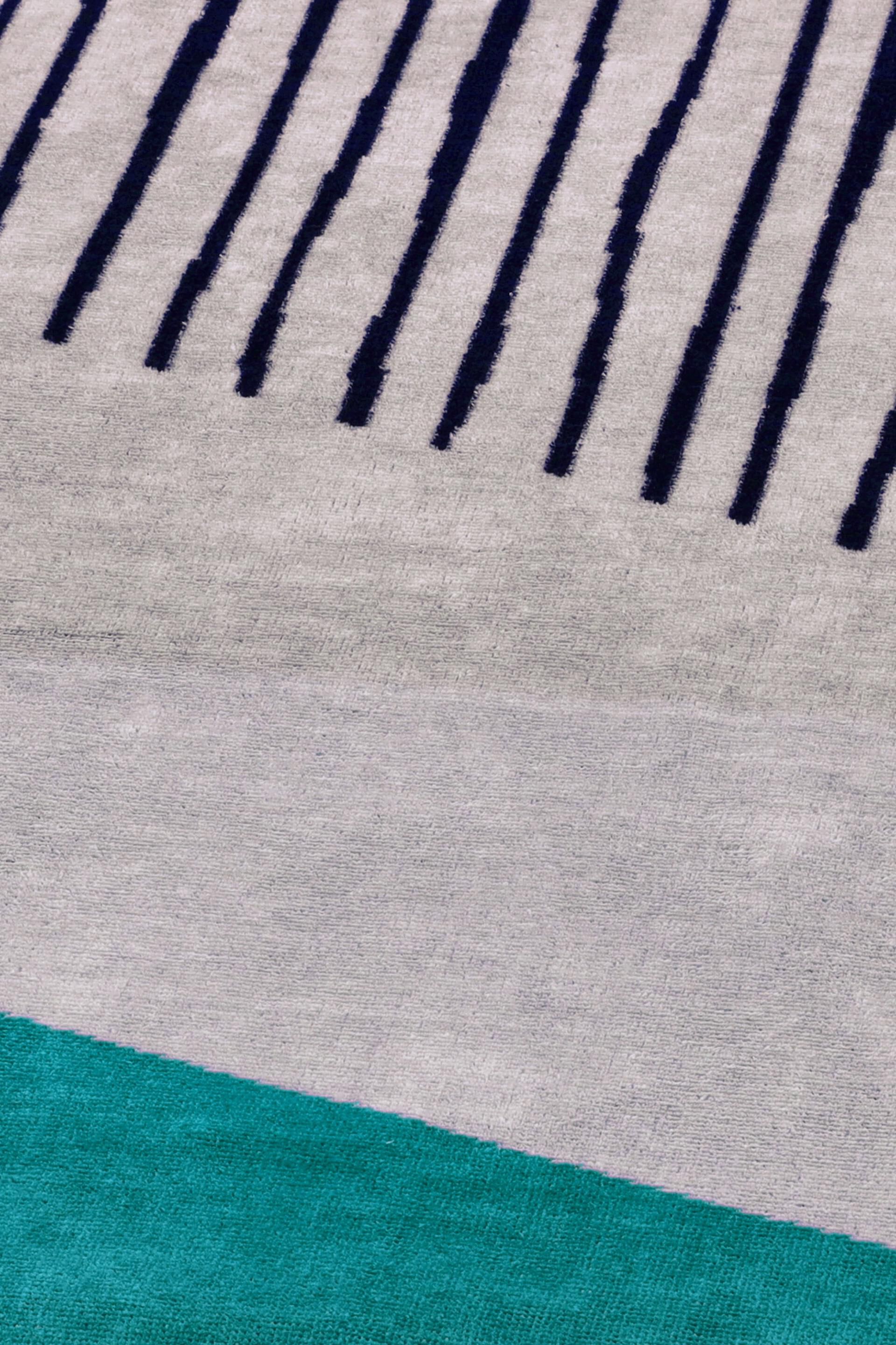 Serviette de plage au look rayé
