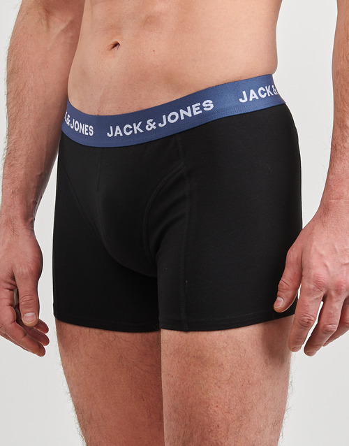 Jack & Jones - JACSOLID TRUNKS 3 PACK OP - Noir / Bleu