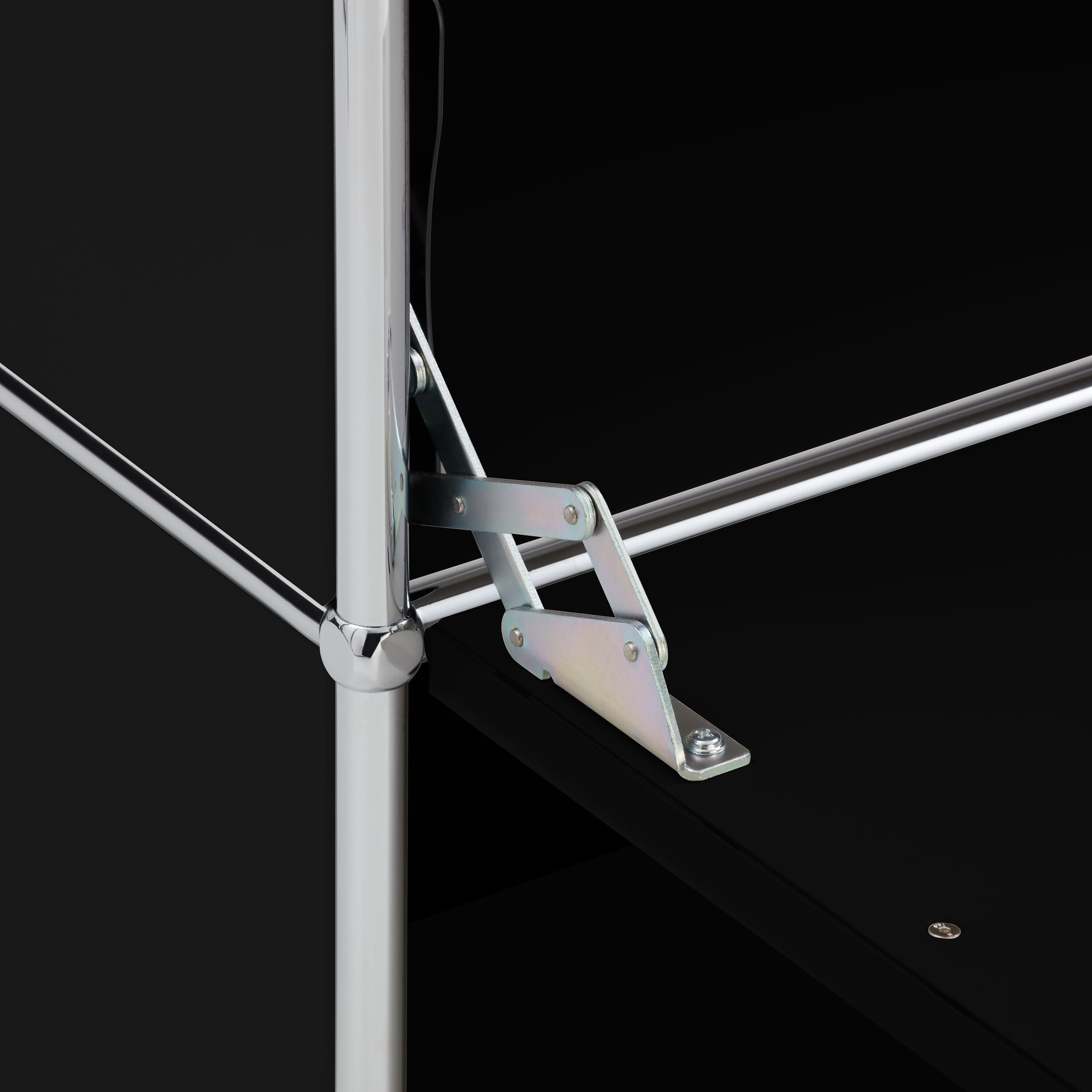 FLEXCUBE Eckschreibtisch - Schwarz / B: 152.0 cm x T: 115.0 cm x H: 80.0 cm