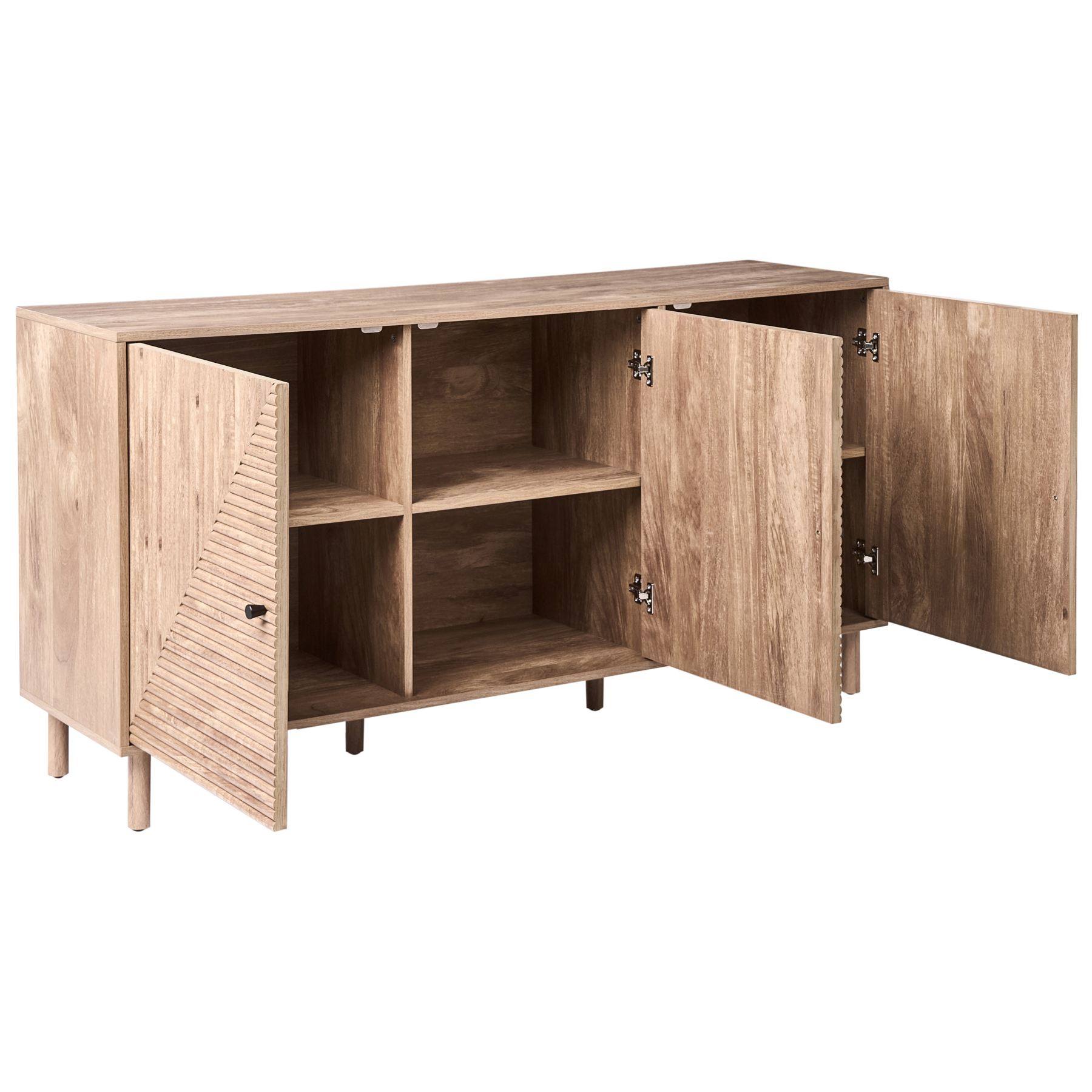 Beliani - RONGE - Dressoir - Lichtbruin- MDF