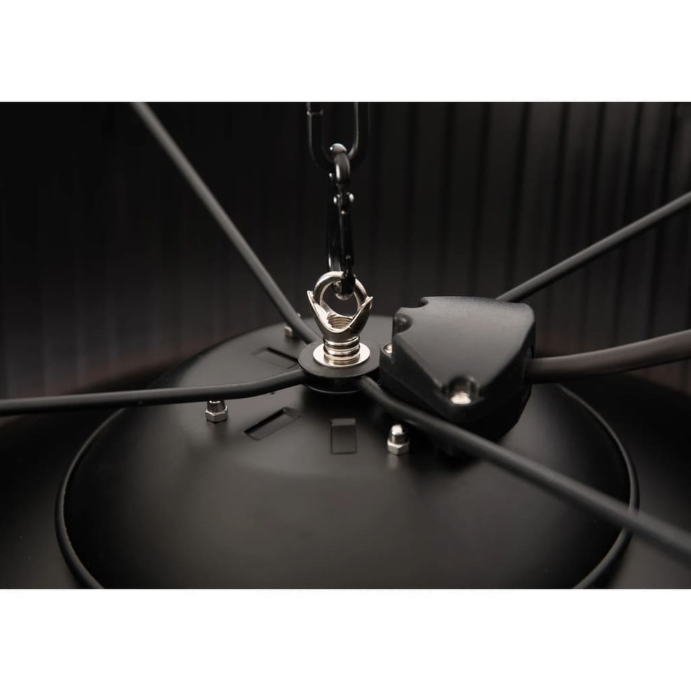 Chauffage suspendu artix compact 1500w halogène noir artix c-hb