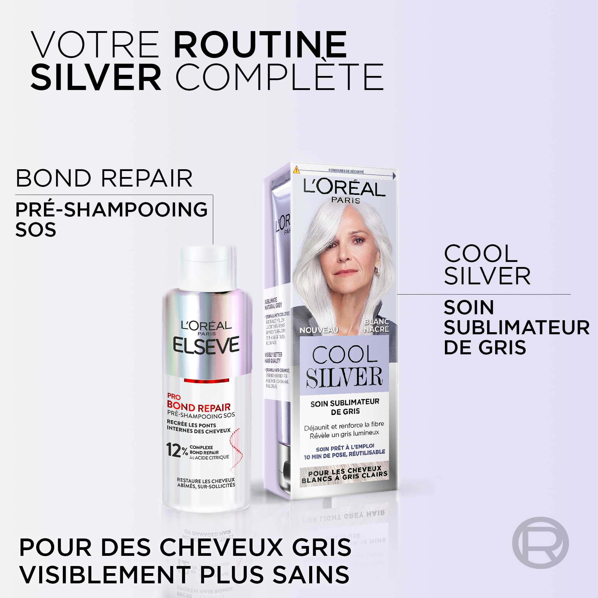 Cool Silver   Soin Sublimateur de Gris - déjaunit et renforce la fibre