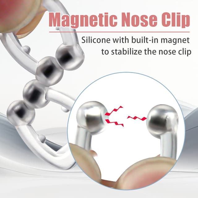 Magnetisk anti-snorke næseklemme Silikone 1-Pack