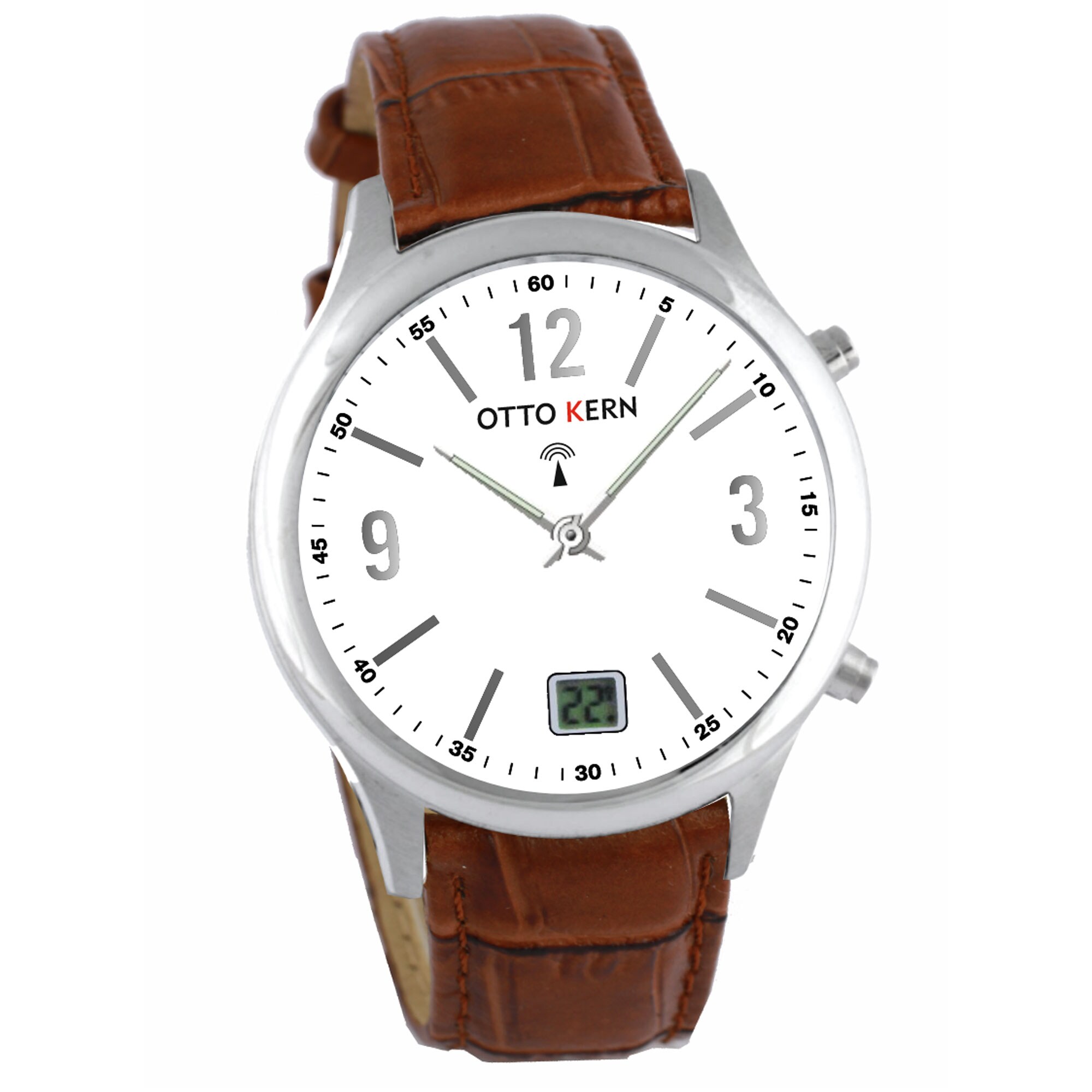 Otto KernOtto Kern Funkarmbanduhrmit Lederarmband