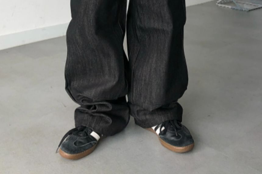 SeoulPop - Unisex ongewassen losse jeans