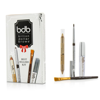 Billion Dollar Brows Billion Dollar Brows Best Sellers Kit: 1x Universal Brow Pencil 0.27g/0.009oz, 1x Brow Duo Pencil 2.98g/0.1oz, 1x Smudge Brush, 1x Brow Gel 3ml/0.1oz