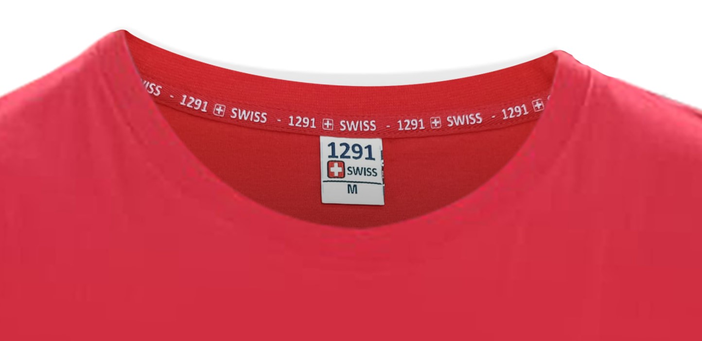1291 SWISS T-Shirt PREMIUM Edition gedruckt