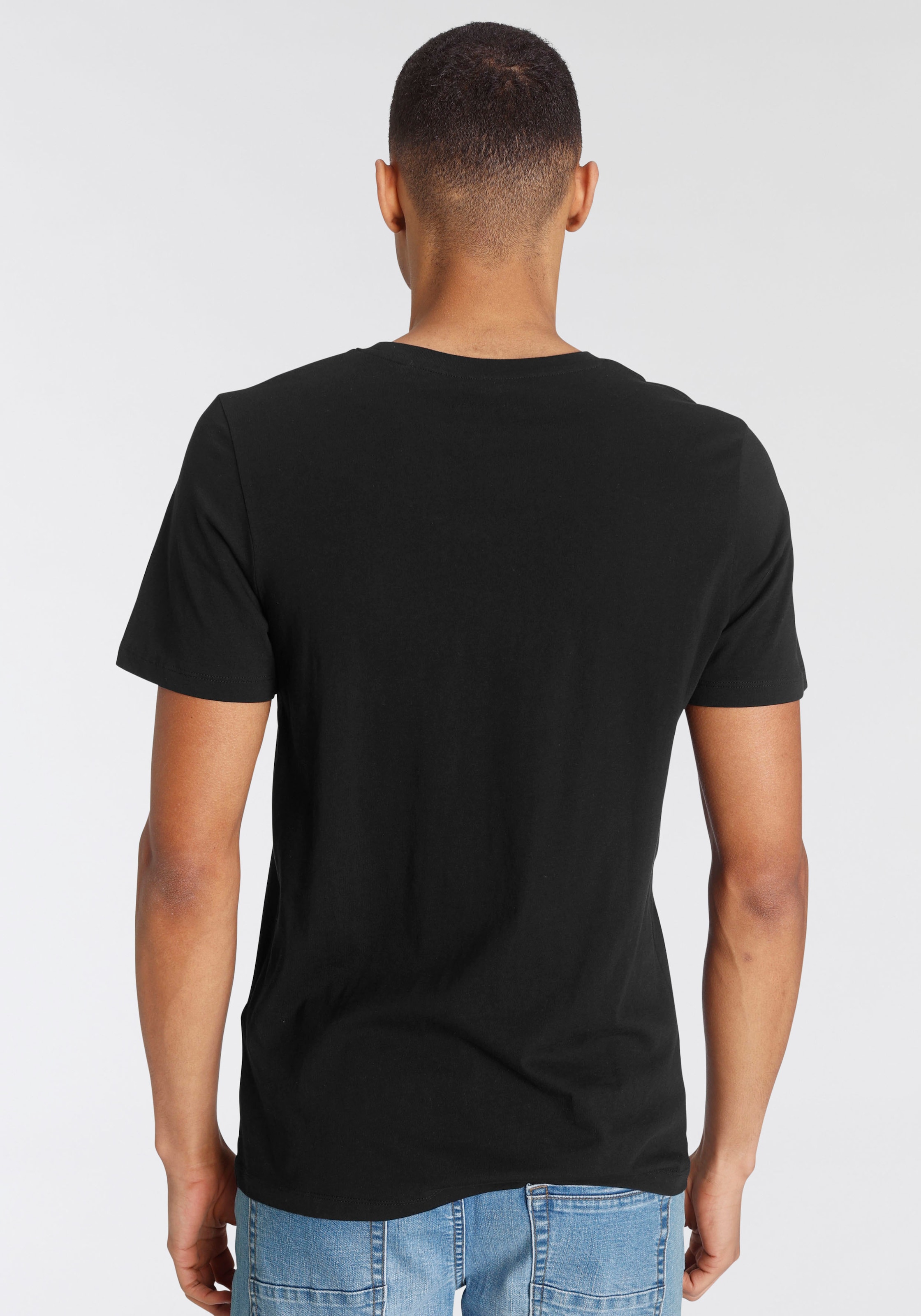 Jack & Jones T-Shirt »JJECORP   mit Print, vielseitig kombinierbar für den Alltag«, Logodruck, modisch, regular fit, Baumwolle, Rundhals