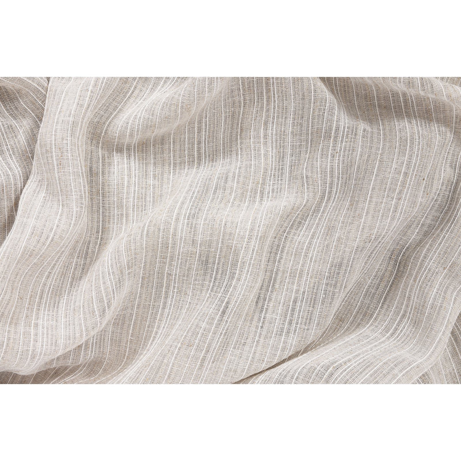 Fertigvorhang Leinenoptik Streifen beige 145 x 245 cm