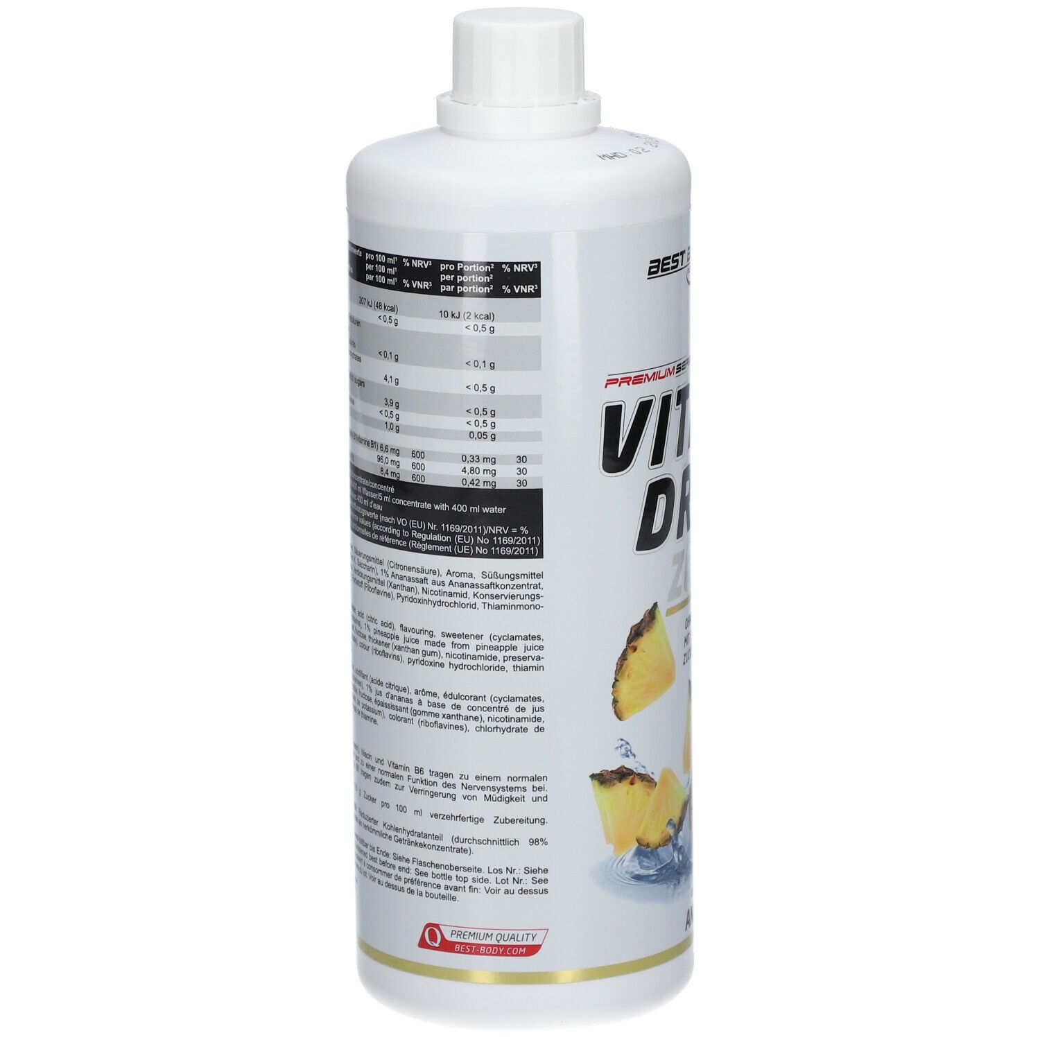 Best Body Nutrition Low Carb Vital Drink, Ananas
