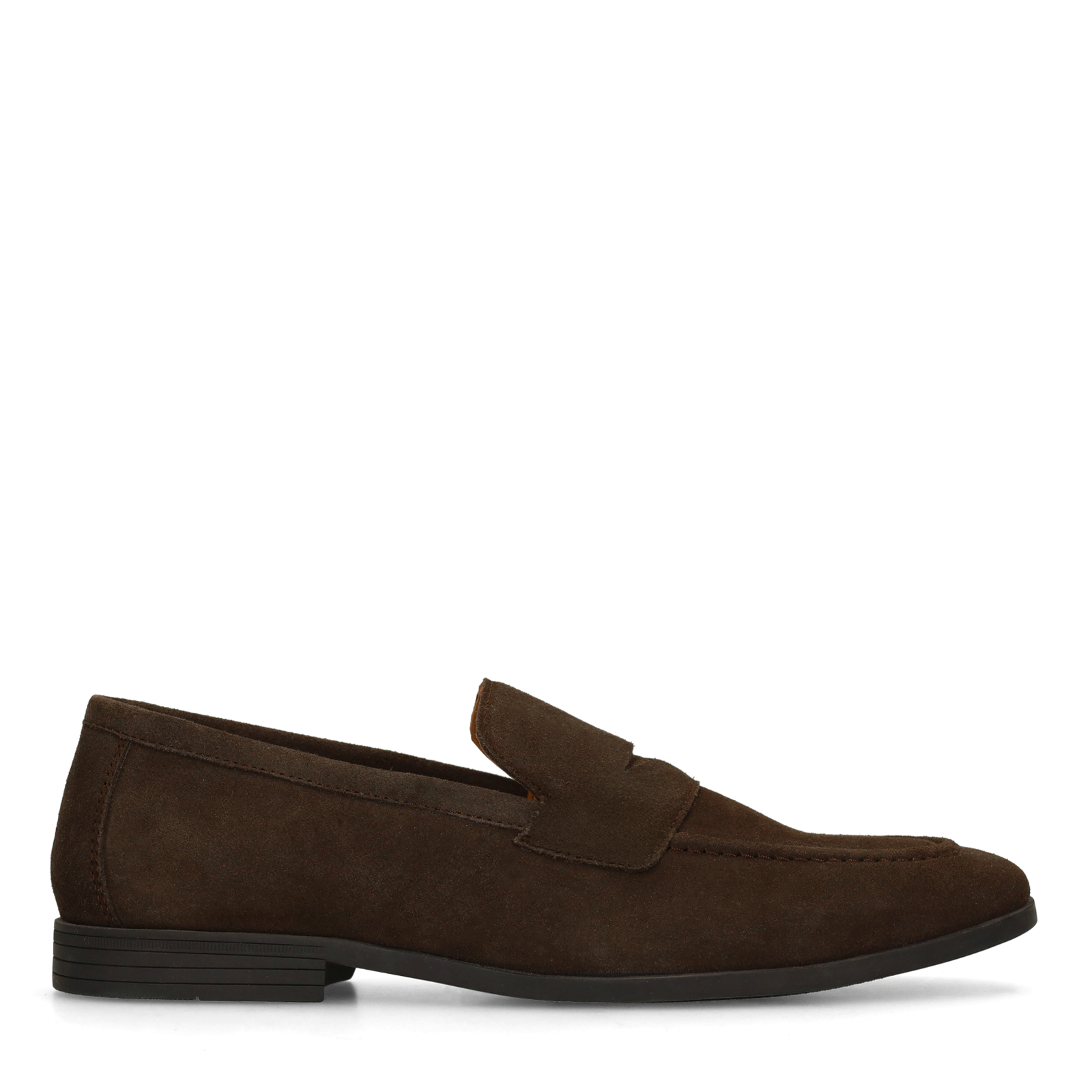 Donkerbruine suède loafers